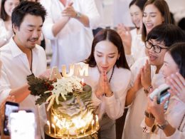 อั้ม พัชราภา เป่าเทียนวันเกิดพร้อม ไฮโซพก